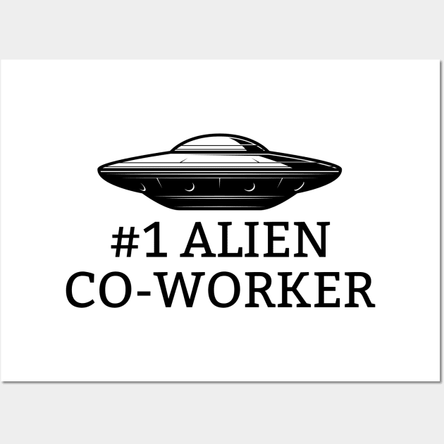 #1 Alien Co-Worker Wall Art by Spatski